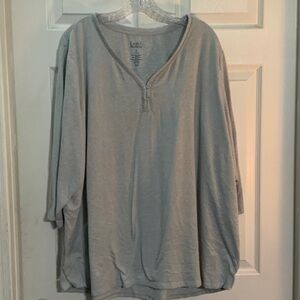 Croft & Barrow Light Gray Women's Pajama Top